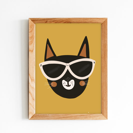 Cool Kat - Poster Kinderkamer