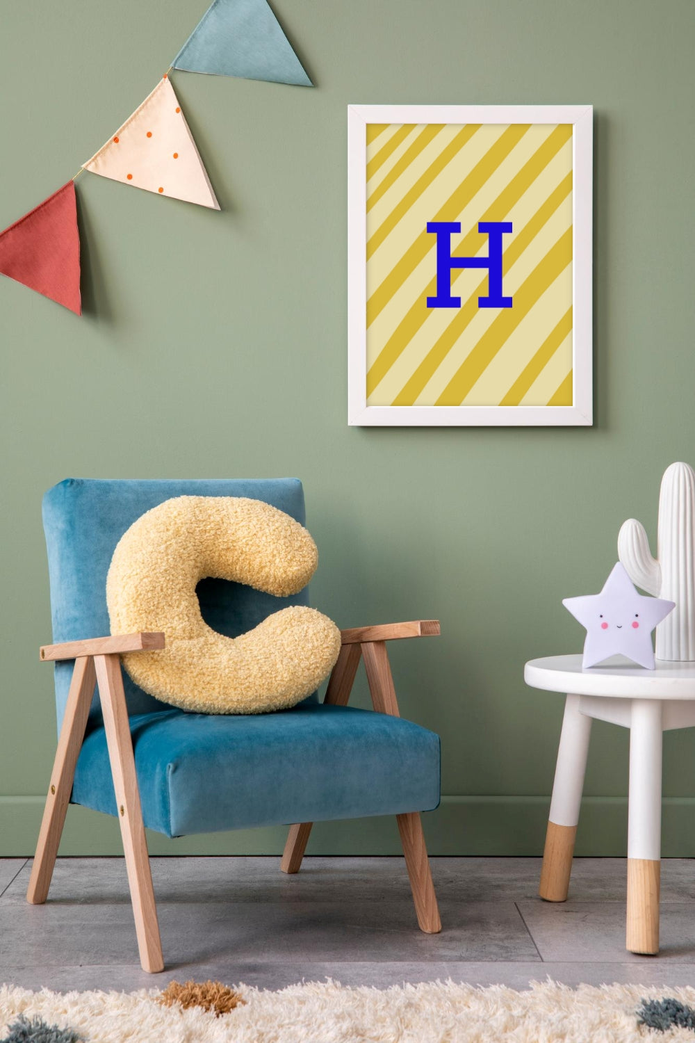 Funky Letter Alfabet - Poster babykamer